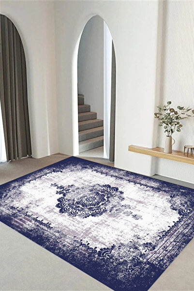 Viyana Home Dijital Kaymaz Taban Klasik Desen Yıkanabilir Yolluk Mutfak Salon...