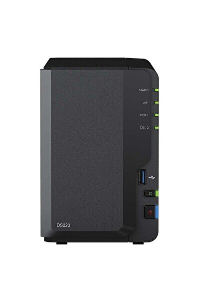 SYNOLOGY DS223A1 2GB 1TBHDD 2x3.5" SATA Desteği RAID(0-1) NAS Depolama Ünitesi