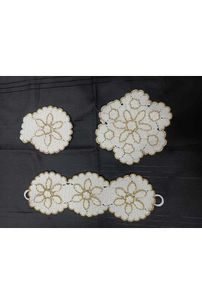 S.Y Set of 3 Bridal Washcloth