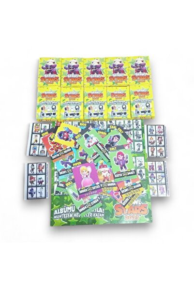 Redro Home Bralw Starrs 2025 Series |   Total 60 Cards Within 10 Boxes 60 Stickers Game Cards Album Complete