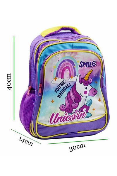 Sentor Unicorm Patterned Snılk23-01Y Feeding Primary School Bag