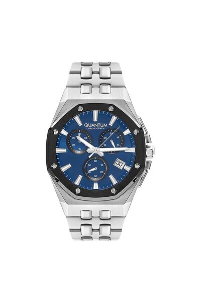Quantum Quantum Men's Chronograph Dark Blue Dial Watch - HNG1062.390