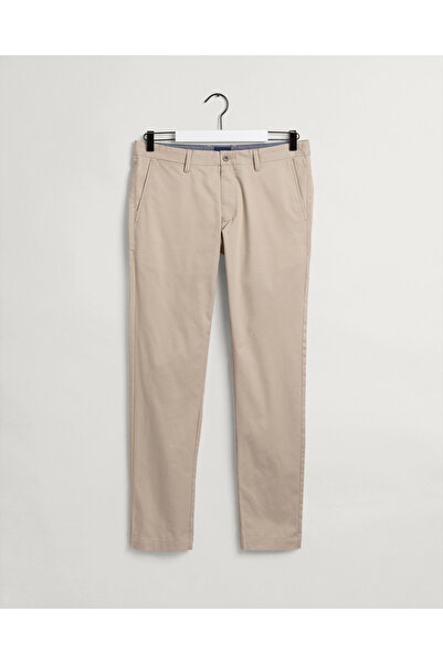 Gant Erkek Bej Slim Fit Hallden Pantolon