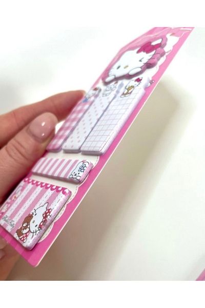 BuSefa Accessory ورق ملاحظات بنمط Hello Kitty - دفع لاصق
