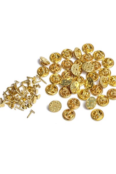 FlowerAksesuar 100 ADET -  Broş İğnesi, Rozet İğnesi, Broş Yaka İğnesi, Rozet...