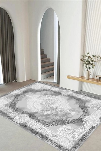 Viyana Home Dijital Kaymaz Taban Klasik Eskitme Model Yıkanabilir Yolluk Mutf...
