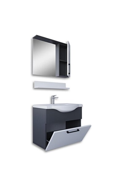 TETA HOME Eko 65 Cm Mdf Banyo Dolabı Seti