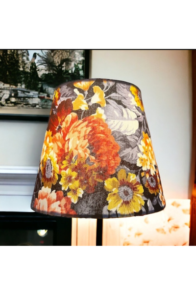 Genel Markalar Abajur Başlığı EL YAPIMI(30 çap 40 yükseklik Koni Şapka yüksek...