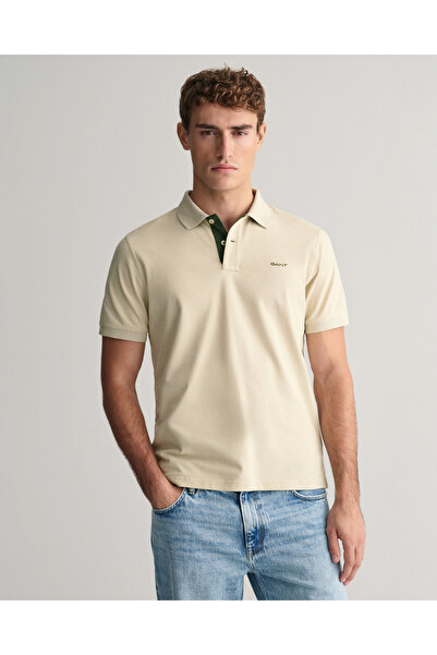 Gant Erkek Bej Regular Fit Polo