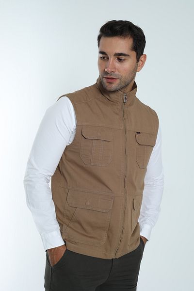 Cordial Men's Seasonal Vest 100% Cotton Lined Six Pockets