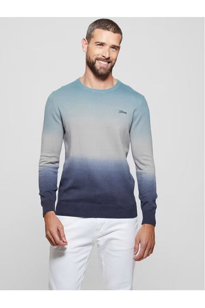 Guess Edwin Ls Cn Tie Dye Pattern T-Shirt