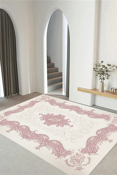 Viyana Home Dijital Kaymaz Taban Klasik Sade Modern Yıkanabilir Yolluk Mutfak...