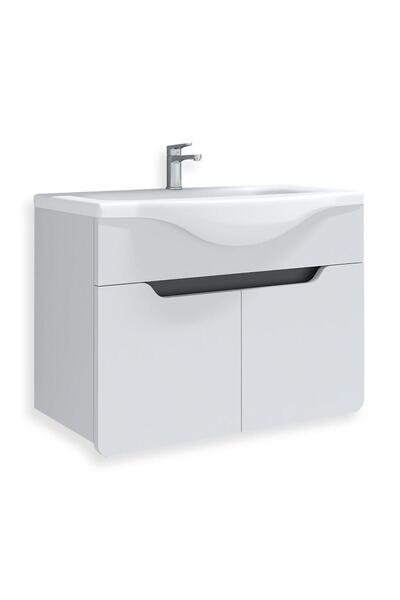TETA HOME Meksika 80 cm Mdf Banyo Lavabolu Alt Dolap