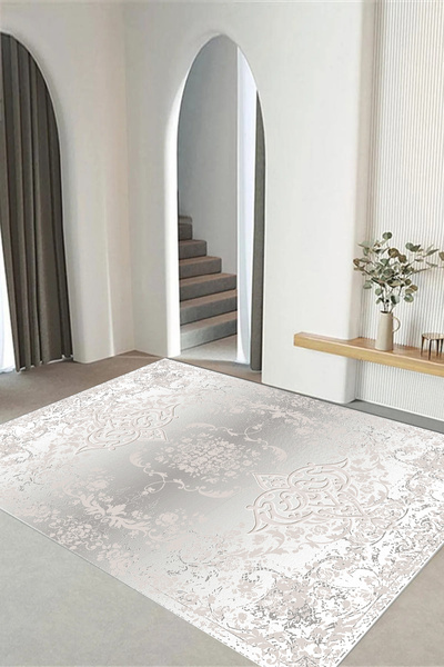 Viyana Home Dijital Kaymaz Taban Klasik Etnik Modern Yıkanabilir Yolluk Mutfa...