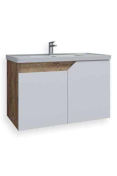 TETA HOME Napoli 65 Cm Mdf Banyo Lavabolu Alt Dolap