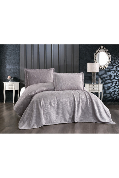 Çapa Home Çapa Home Platin Jakarlı Yatak Örtüsü