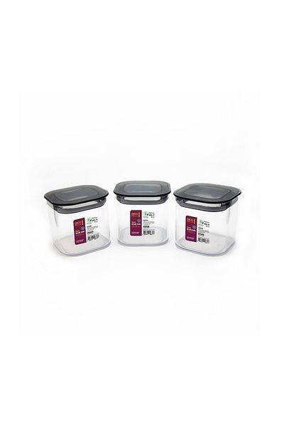 Dükkanönü 3-Piece Square Food Storage Set - Vacuum 0.5 Lt. Shopfront