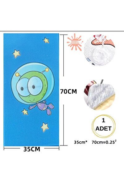 Renkli Duvarlar Yapışkanlı Darbe Emici Isı Yalıtım Kalın 8mm Çoçuk Odası Kreş...