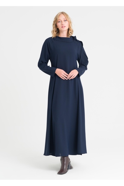 Armağan Reglan Kol Degaje Yaka Elbise