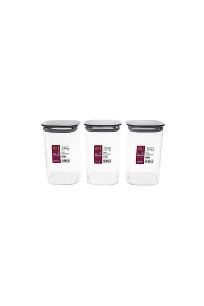 Dükkanönü 1.1 Lt. 3-Piece Square Storage Set - Vacuum Shopfront