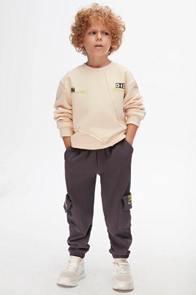 nk kids Erkek Çocuk Yumuşak Dokulu Eşofman Takım