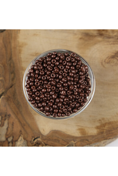 Kanguroom Καφέ χάντρες άμμου ABC - 4 mm, 500 γραμμάρια, 6/0 - K46