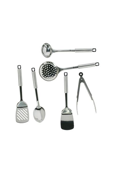 Hatchen 7-Piece Stainless Steel and Plastic Kitchen Tool Set  41cm