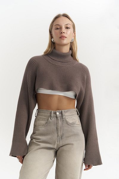 MAİ COLLECTİON Coperni Mink Knitwear Bolero