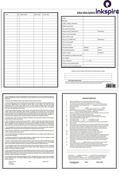 inkspire ورق شراء 25 قطعة من ورق شراء عقد تأجير السكن والأعمال 70 جرام ورق شراء