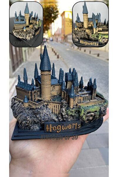 Kingdom of 3D Harry Potter Hogwarts Şatosu Biblo, Cadılık ve Büyücülük Okulu, Harry Potter Hediye Figür