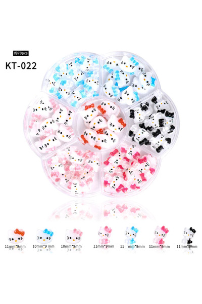 Venalisa Protez Tırnak Nail Art Süslemeleri Figürler Tırnak Charm KT-022