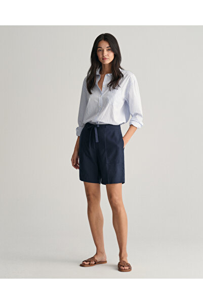 Gant Kadın Lacivert Relaxed Fit Şort