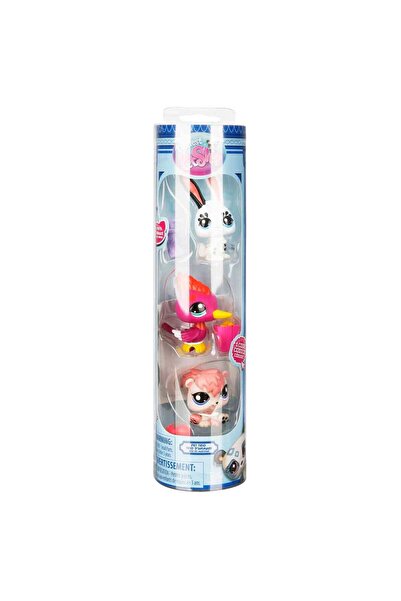 Sunman Littlest Pet Shop Mini's 3 Piece Figure Set - Rabbit, Woodpecker, Squirrel S2 S 00000621