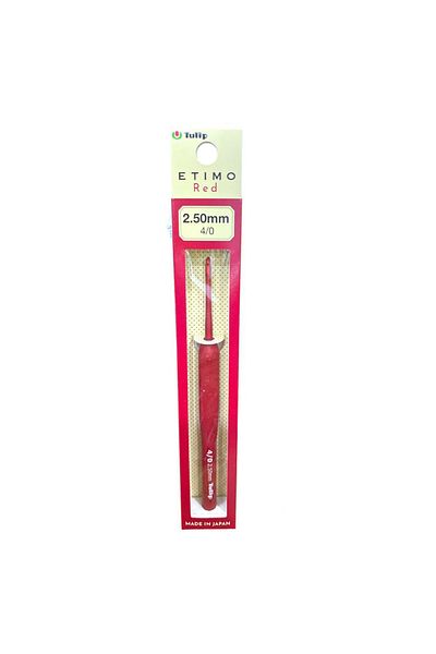 Tulip Etimo Red (KIRMIZI) Silikon Saplı Tığ - 2.50 Mm