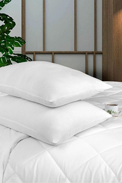 MİHMAN HOME 2-Piece Fiber Pillow & White Pillow Case