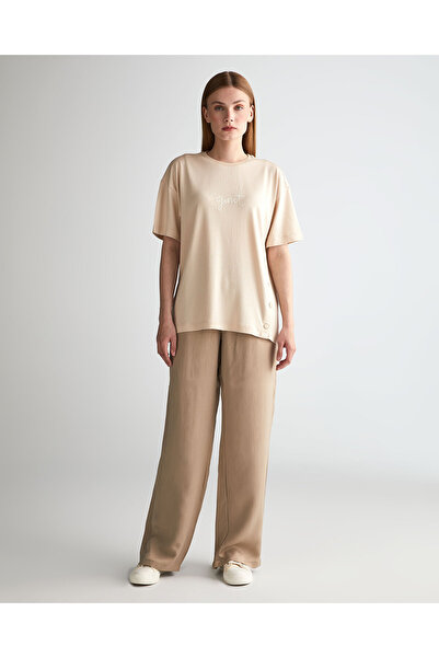 Gant Kadın Bej Regular Fit Pantolon