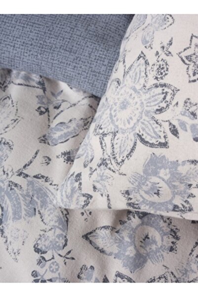 Cotton Box Double Flannel Duvet Cover Set - Ruby Anthracite