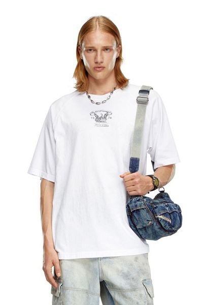 Diesel Tricou - Alb - Slim Fit
