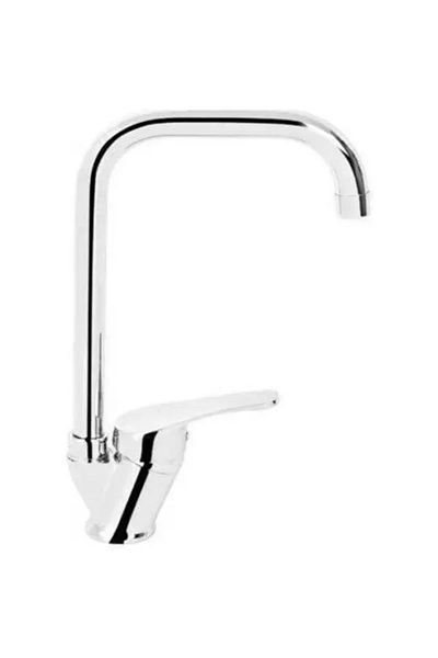 GenelTedarik Long Swan Metallic Sink Faucet