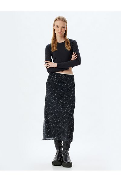 Koton Polka DoT Tulle Midi SkirT - ElasTic WaisT