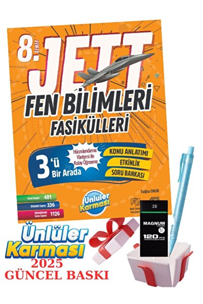 Ünlüler Karması 8. Sınıf Jett Fen Bilimleri Fasikülleri + Faber Eğitim Seti