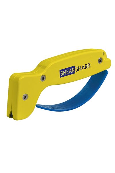Accusharp Scissors Sharpener with Ergonomic Handle and Finger Guard