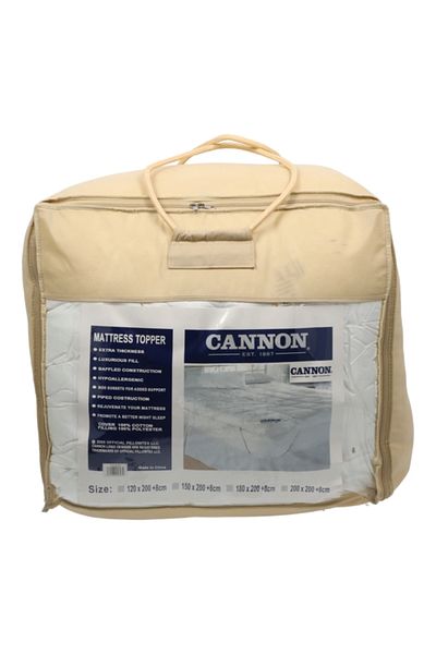 Cannon Breathable Cotton King Mattress Topper 200 x 200 + 8cm