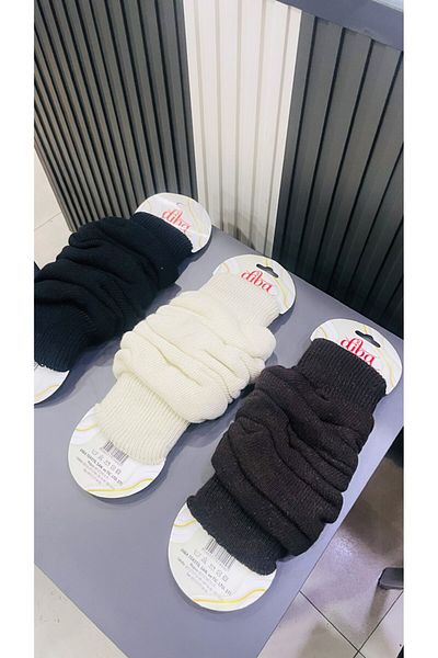 Diba Women's Knee Pads 3 (Pcs) Black Cream Brown 71% Wool 20% Cotton