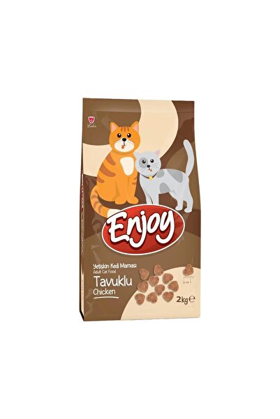 Enjoy Tavuklu Yetişkin Kedi Maması 4 Kg Kapalı Ambalaj (2+2 kg)