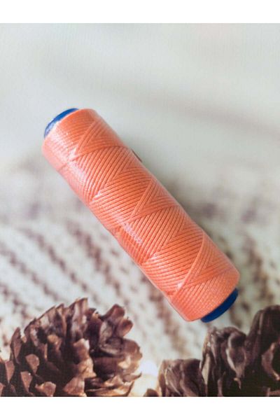 Bonanka (1,0 mm) Χρώμα πορτοκαλιού 100 μέτρα κερωμένο κορδόνι, κοσμήματα, πορτοφόλι, τσάντα, δέρμα