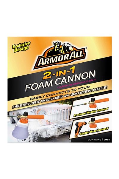 Armor ALL 2-in-1 Pressure Washer and Garden Hose Foam Cannon 40oz
