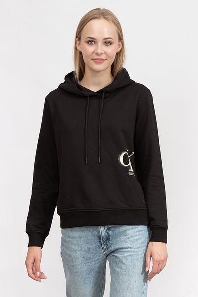 Calvin Klein Dámská mikina s kapucí - rozprašovaný monogram, Regular Fitj20j 221138