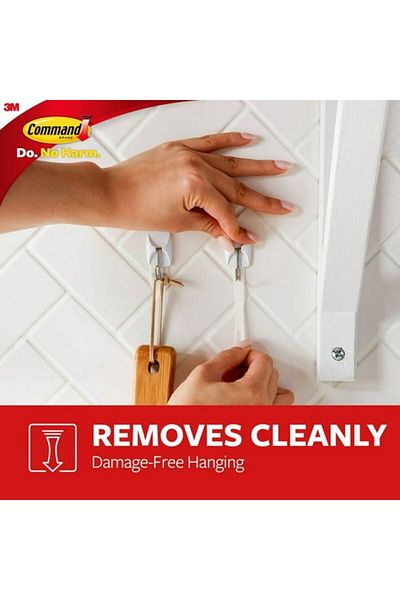 COMMAND 12-Piece Kitchen Utensil Adhesive Hook Small