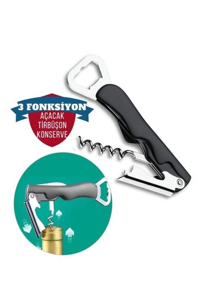 Marsilyan Opener Corkscrew Set 3 Functions Trevor Deisgn